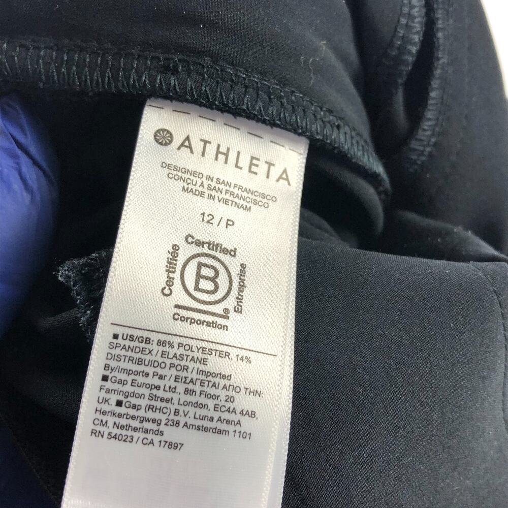 Athleta Endless High Rise Cargo Pant 12/P (Fit 31W 27L) Black MINT 467187 - Picture 9 of 9